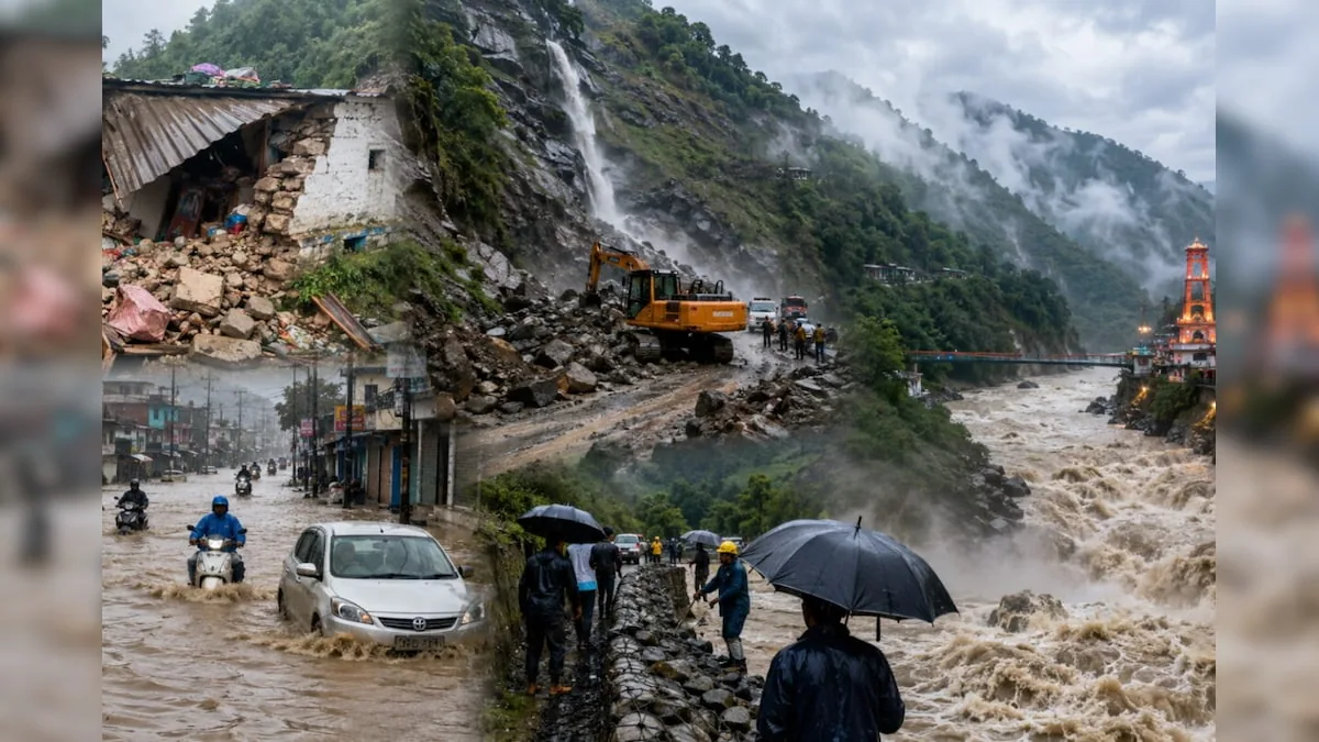 मौसम की मार: उत्तराखंड में भारी बारिश से बेली ब्रिज ध्वस्त और जंगल के बीच झील का निर्माण