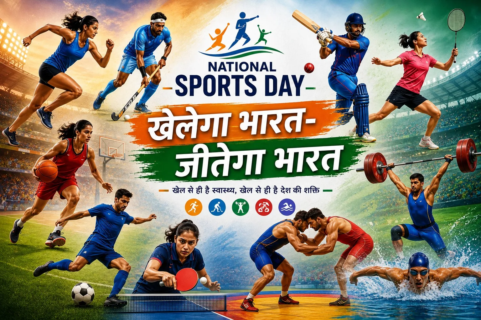 खेल दिवस पर विशेष: उत्तर प्रदेश में 28 से 30 अगस्त तक होगा तीन दिवसीय खेल अभियान का आयोजन