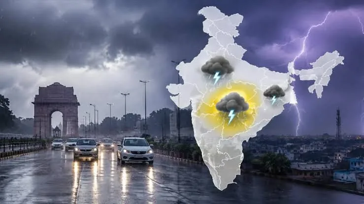 मौसम का मिजाज: दिल्ली-यूपी से लेकर एमपी-बिहार तक बारिश, आंधी और बिजली गिरने का अलर्ट जारी