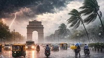 मौसम का मिजाज बदला: यूपी-बिहार समेत 26 राज्यों में आंधी-बारिश और 85 किमी की रफ्तार से चलेंगी हवाएं
