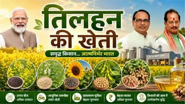 कृषि विकास: किसानों को तिलहन फसलों की उन्नत तकनीकों का प्रशिक्षण दिया गया