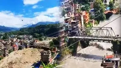 जल प्रलय: तिब्बत से अचानक आई बाढ़ से नेपाल में भारी तबाही, 42 किलोमीटर सड़क बही