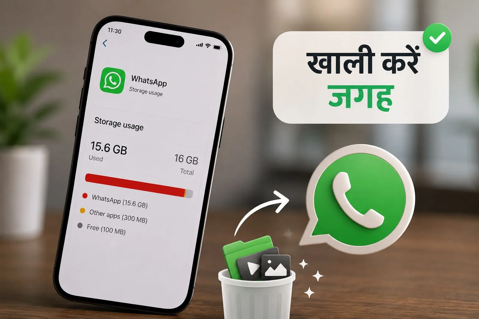 स्टोरेज फुल: जरूरी मैसेज डिलीट किए बिना ऐसे खाली करें व्हाट्सऐप स्पेस
