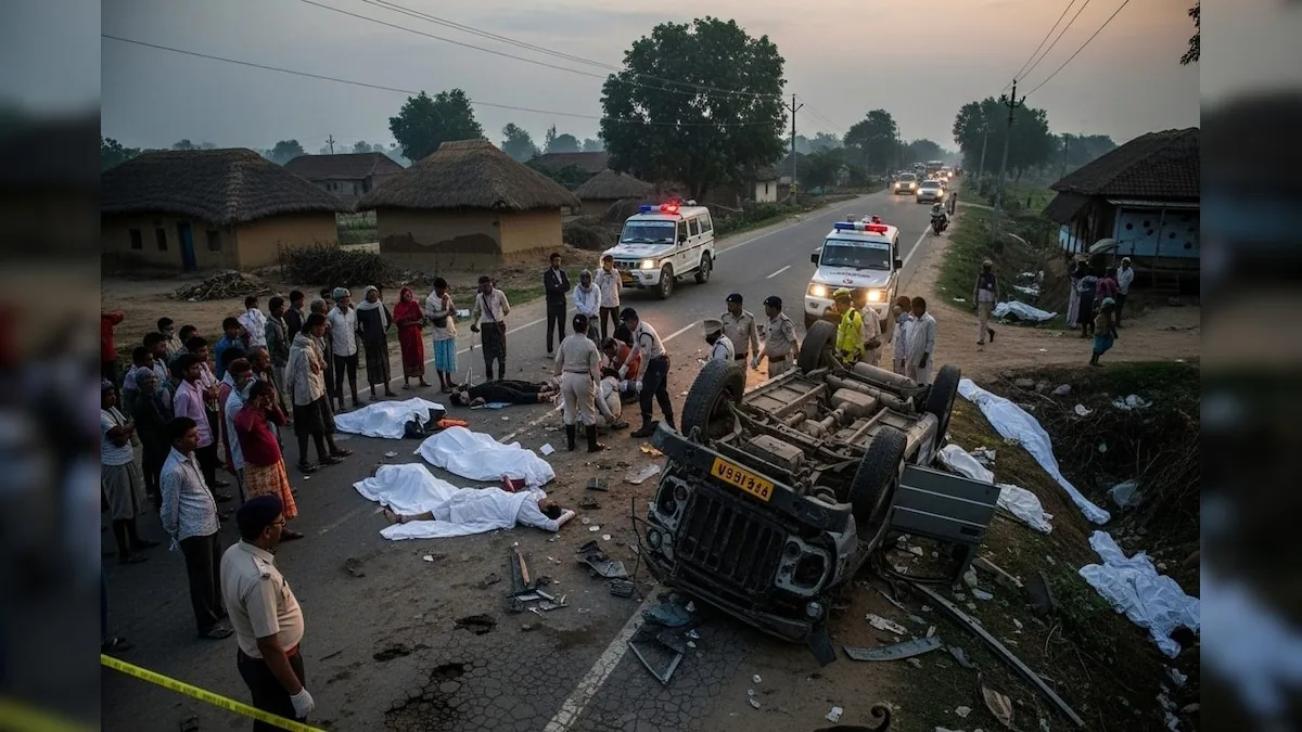 भीषण हादसा: बिहार के बेतिया में दर्दनाक सड़क दुर्घटना, पांच लोगों की मौत और आधा दर्जन घायल