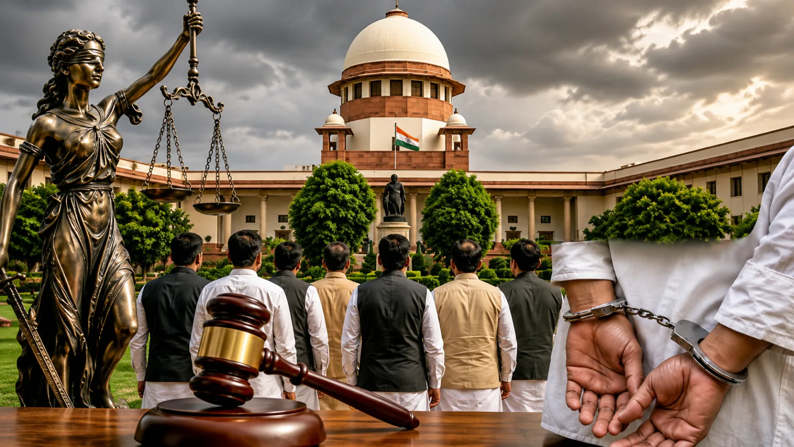 न्यायपालिका के समक्ष चौंकाने वाले आंकड़े: सुप्रीम कोर्ट में पेश रिपोर्ट में तीन सौ से अधिक सांसदों और चौदह मुख्यमंत्रियों पर आपराधिक मामले दर्ज