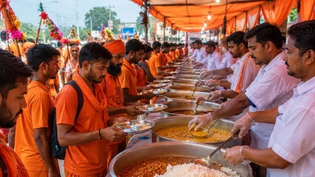 कांवड़ यात्रा सेवा: झारखंड में अदाणी सीमेंट द्वारा भक्तों के लिए भोजन, दवा और विश्राम की विशेष व्यवस्था