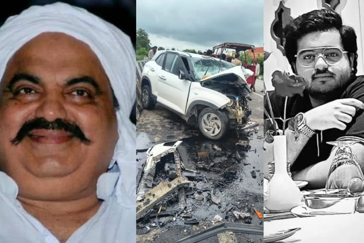 वायरल वीडियो: माफिया अतीक अहमद के बेटे के सड़क हादसे का सीसीटीवी फुटेज सामने आया