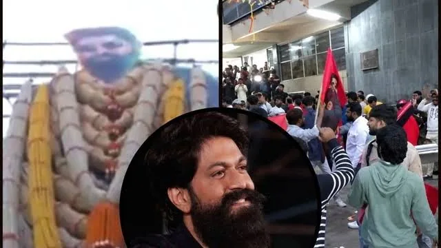 जश्न का माहौल: थिएटर्स के बाहर टॉक्सिक का पहला शो देखने पहुंचे फैंस ने बजाए ढोल-नगाड़े