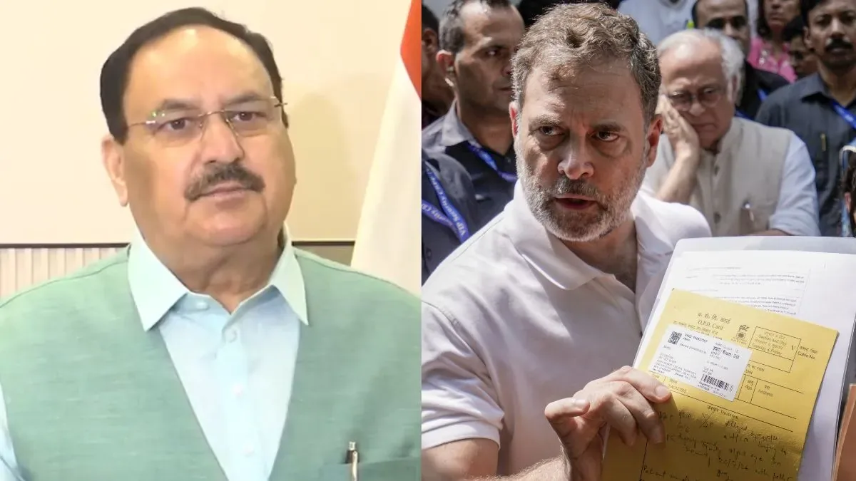 राजनीतिक घमासान: वंदे मातरम् विवाद को लेकर जेपी नड्डा ने राहुल गांधी पर साधा कड़ा निशाना