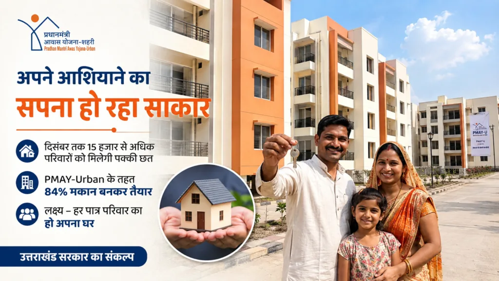 पक्की छत का सपना: दिसंबर तक 15 हजार से अधिक परिवारों को मिलेगा आवास, सीएम धामी का संकल्प