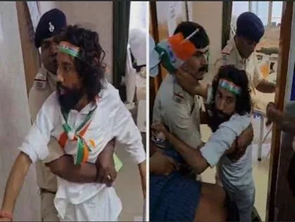 स्वतंत्रता यात्रा विवाद: देवेंद्र नाथ महतो को तिरंगा यात्रा में शामिल होने से रोका, अस्पताल के बाहर हंगामा