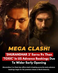 बॉक्स ऑफिस पर सुनामी: यश की फिल्म 'Toxic' की एडवांस बुकिंग ने मचाया धमाल, 'Dhurandhar 2' के लिए खड़ी कर सकती है बड़ी मुश्किल