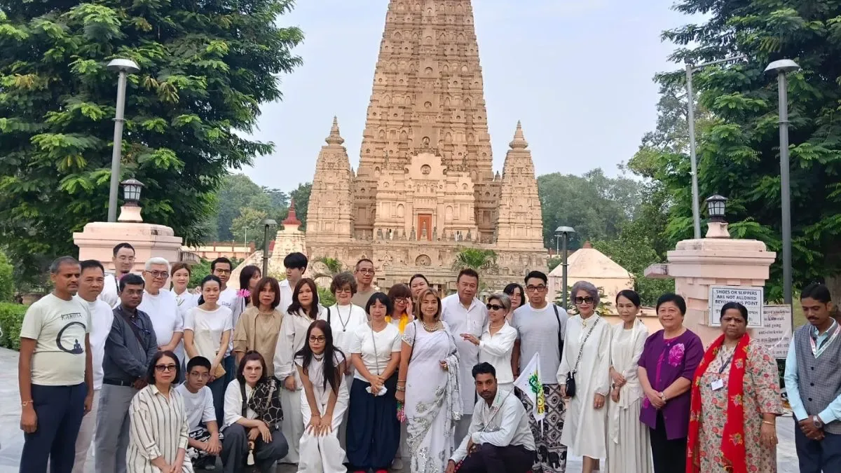 अंतर्राष्ट्रीय दौरा: थाईलैंड के 28 सदस्यीय प्रतिनिधिमंडल ने गेहलौर, राजगीर और नालंदा के स्थलों का किया भ्रमण