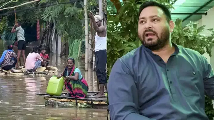 सौतेला व्यवहार: बाढ़ पीड़ितों की सुध लेने वाला कोई नहीं, तेजस्वी यादव ने सरकार को घेरा