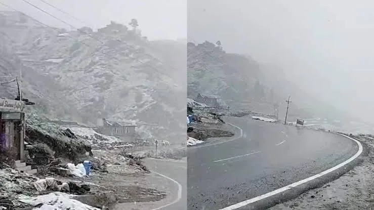 मौसम का यू-टर्न: हिमाचल प्रदेश की ऊंची चोटियों पर हुई इस सीजन की पहली बर्फबारी, शिमला समेत कई इलाकों में झमाझम बारिश