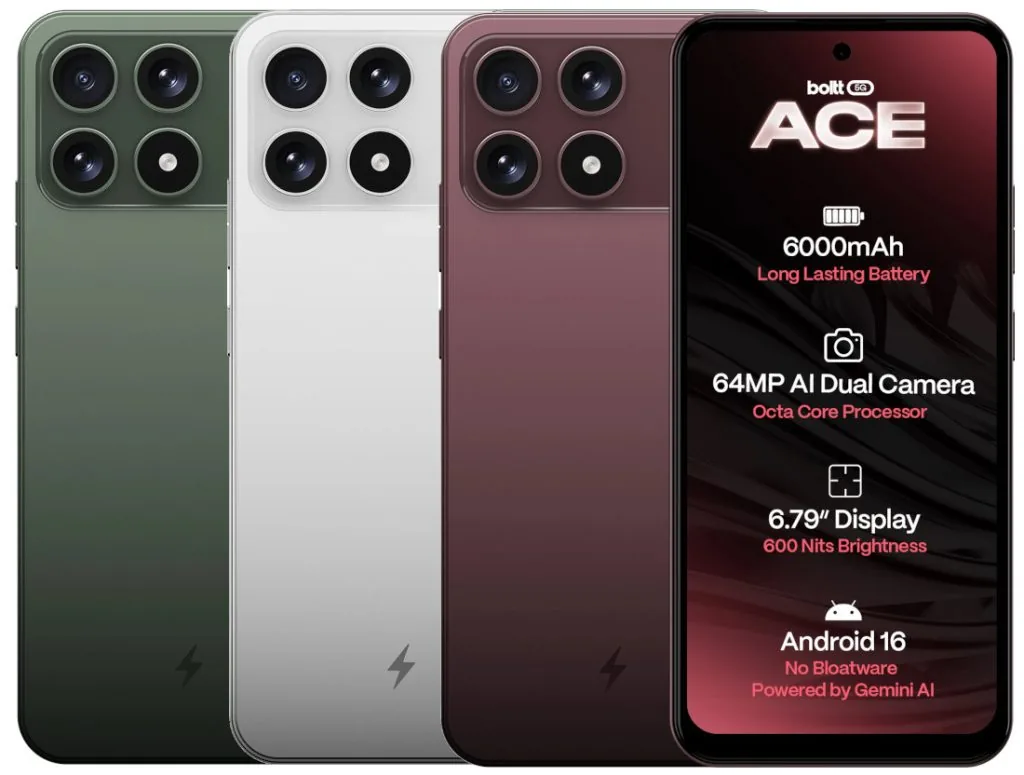 बंपर डिस्काउंट सेल: 6000mAh बैटरी और 6.79 इंच डिस्प्ले वाले boltt Ace 5G और Evo 4G की बिक्री आज से शुरू