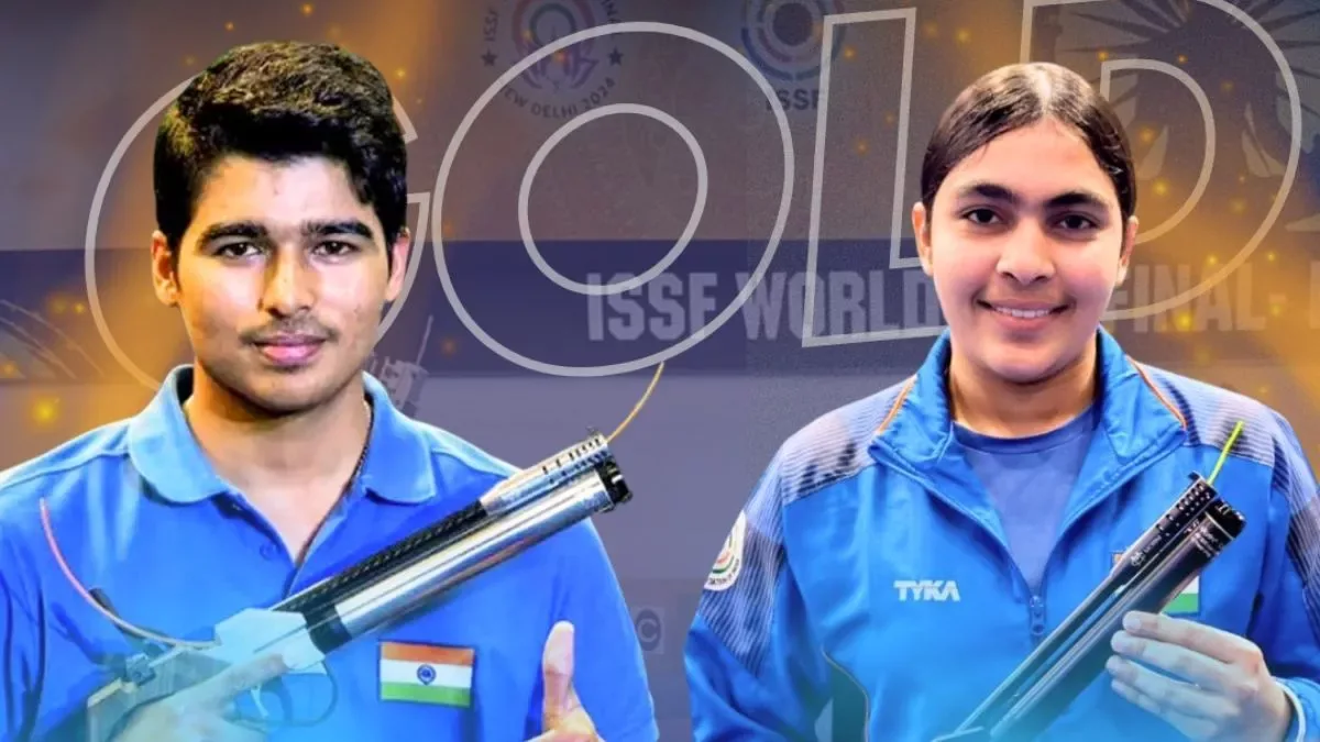 स्वर्णिम निशाना: सुरुचि और इंदर की जोड़ी ने 10 मीटर एयर पिस्टल स्पर्धा में जीता देश के लिए दूसरा स्वर्ण पदक