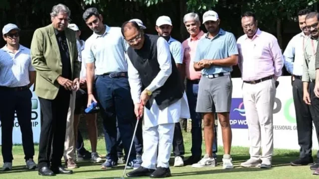 गोल्फ का नया केंद्र: सीएम साय ने डीपी वर्ल्ड नवा रायपुर ओपन 2026 की ट्रॉफी का किया अनावरण