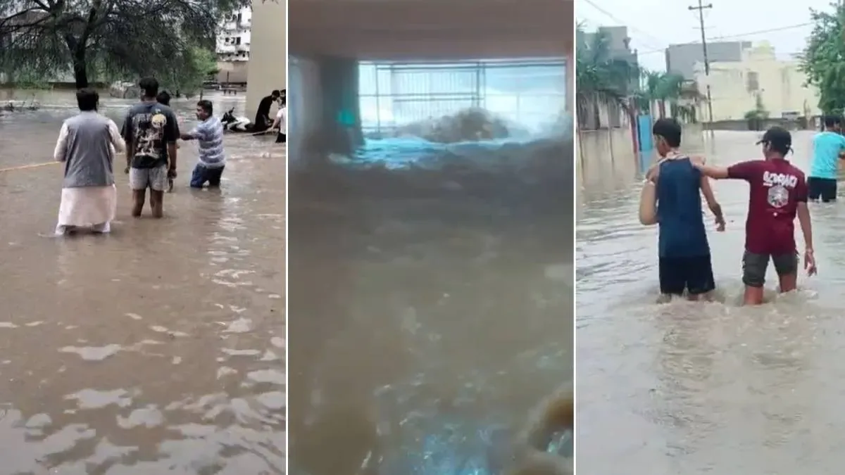 भारी बारिश का कहर: सतना में कई इलाके बाढ़ की चपेट में, धारकुंडी आश्रम जलमग्न