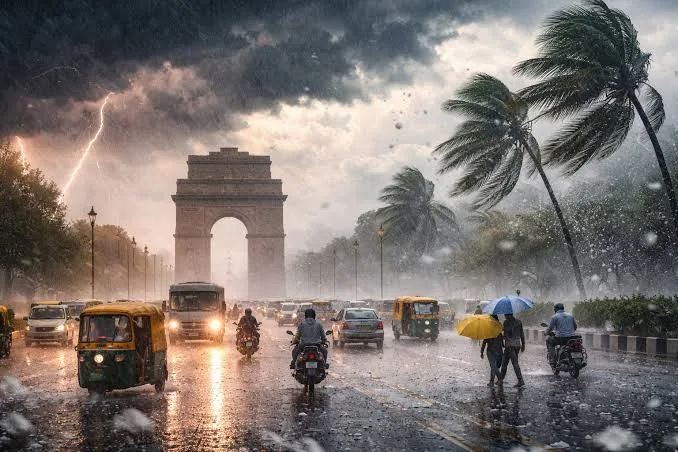 मौसम का मिजाज बदला: बिहार और उत्तर प्रदेश से दिल्ली तथा दक्षिण भारत तक बारिश के साथ आंधी और बिजली की चेतावनी