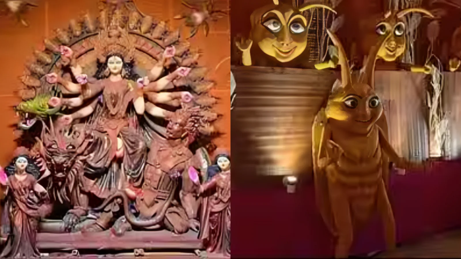 राजनीतिक बयानबाजी: राजनीतिक बयानों से निकलकर पूजा पंडाल में पहुंचा कॉकरोच