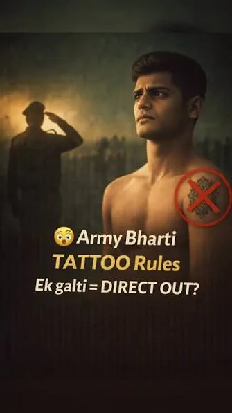 सिपाही भर्ती नियम: मेडिकल जांच से पहले टैटू वाले उम्मीदवारों के लिए दिशा-निर्देश