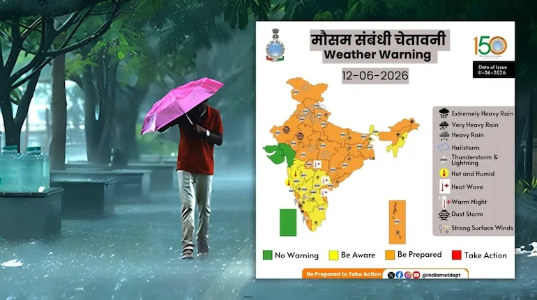 मौसम में बड़ा बदलाव: दिल्ली और मध्य प्रदेश समेत 21 राज्यों में मौसम विभाग का नया अलर्ट जारी