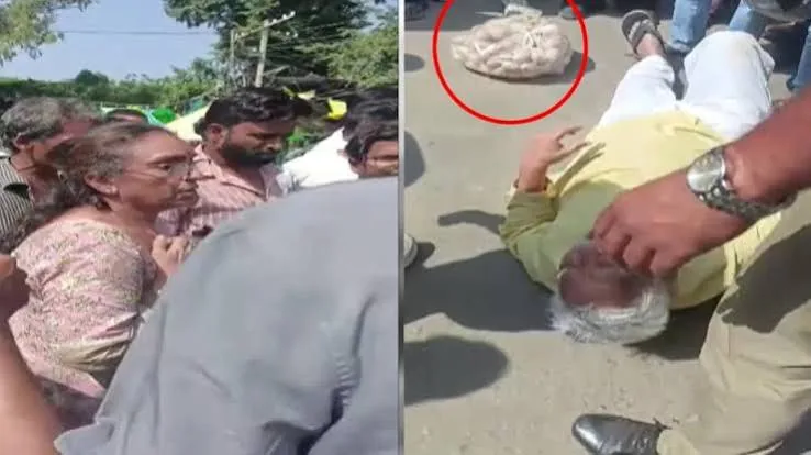 सड़क पर हादसा: हार्ट अटैक से तड़पते पति को डांटती रही पत्नी