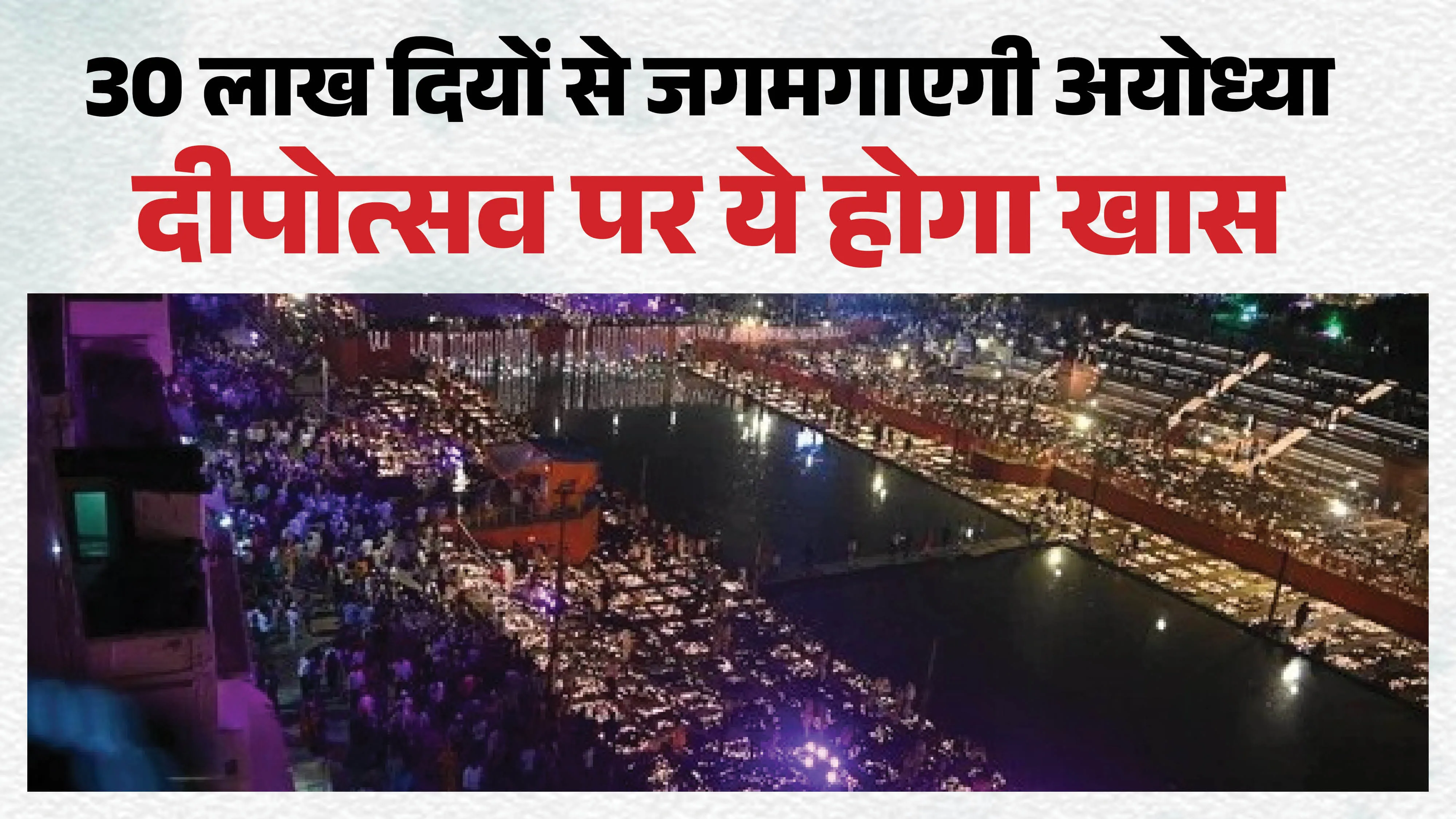 अयोध्या दीपोत्सव 2026: 30 लाख दीपों से रोशन होगी सरयू नगरी