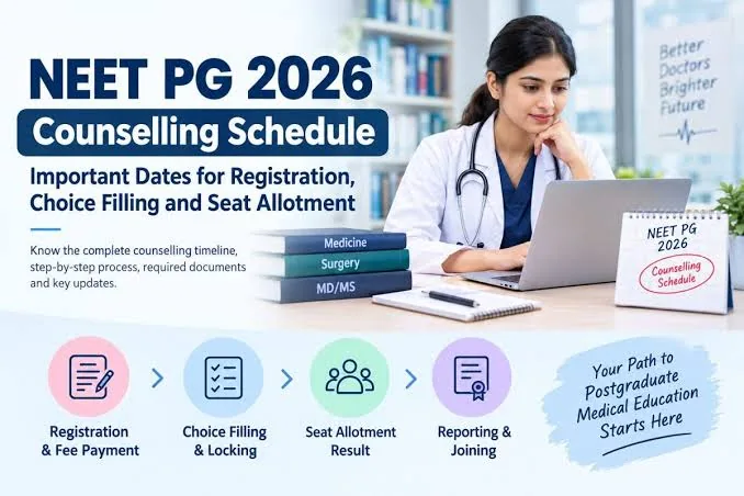 नीट पीजी काउंसलिंग 2026: मेडिकल प्रवेश के लिए पंजीकरण प्रक्रिया आज से शुरू